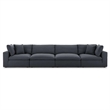 Aron Living Haven 4 Seater Sectional Sofa in Gray