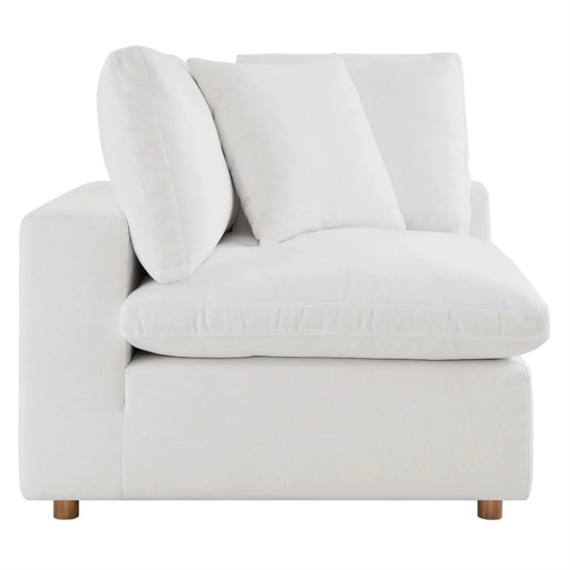 Aron Living Haven 4 Seater Sectional Sofa in White
