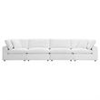 Aron Living Haven 4 Seater Sectional Sofa in White