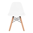 Aron Living Rose Wood Top Kids Table & Set of 2 Plastic Chairs in White