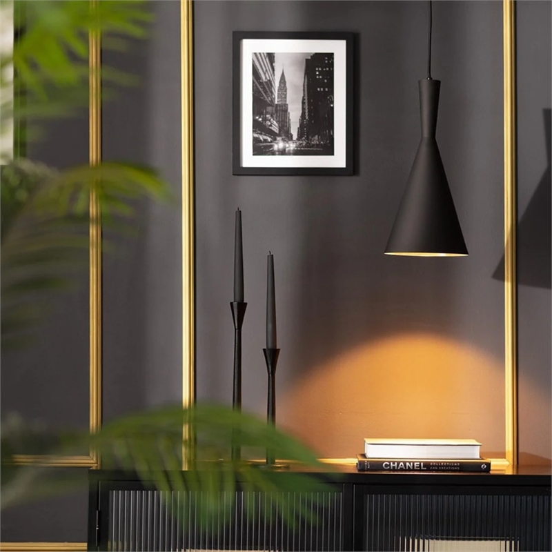Aron Living Kyoto Metal Pendant Light in Black