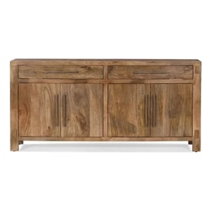 Aron Living Anna 70&quot Solid Wood Sideboard in Light Walnut
