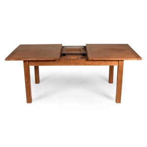 Aron Living Capri Extendable Dining Table in Oak 6.6 ft