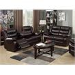 Bella Esprit 2-piece Faux Leather Motion Reclining Living Room Set in Espresso