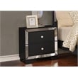 Bella Esprit 5-piece Crystal Tufted Wood Bedroom Set with LED lightning in Black