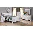 Bella Esprit 4-piece Traditional Solid Wood Twin Sleigh Bedroom Set in White