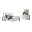 Bella Esprit 4-piece Traditional Solid Wood Full Sleigh Bedroom Set in White