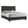 Bella Esprit Modern Solid Wood/ Fabric Queen Panel Upholstered Bed in Dark Gray