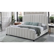 Reve & belle Contemporary Channeled Woven Chenille Bed King Beige