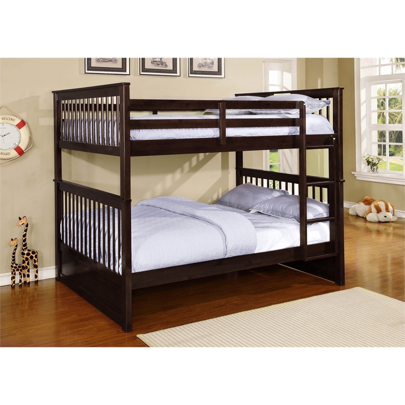 Bella Esprit Carol Full Over Full Bunk Bed Solid & Manufactured Wood Brown