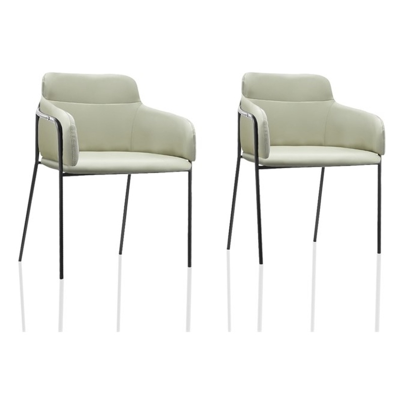 Uptown Modern Set of 2 Under Drawer on Rollers Steel and Metal Frame Seafoam