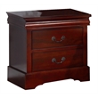 Bella Esprit Nightstand Solid and Manufactured Wood Cherry