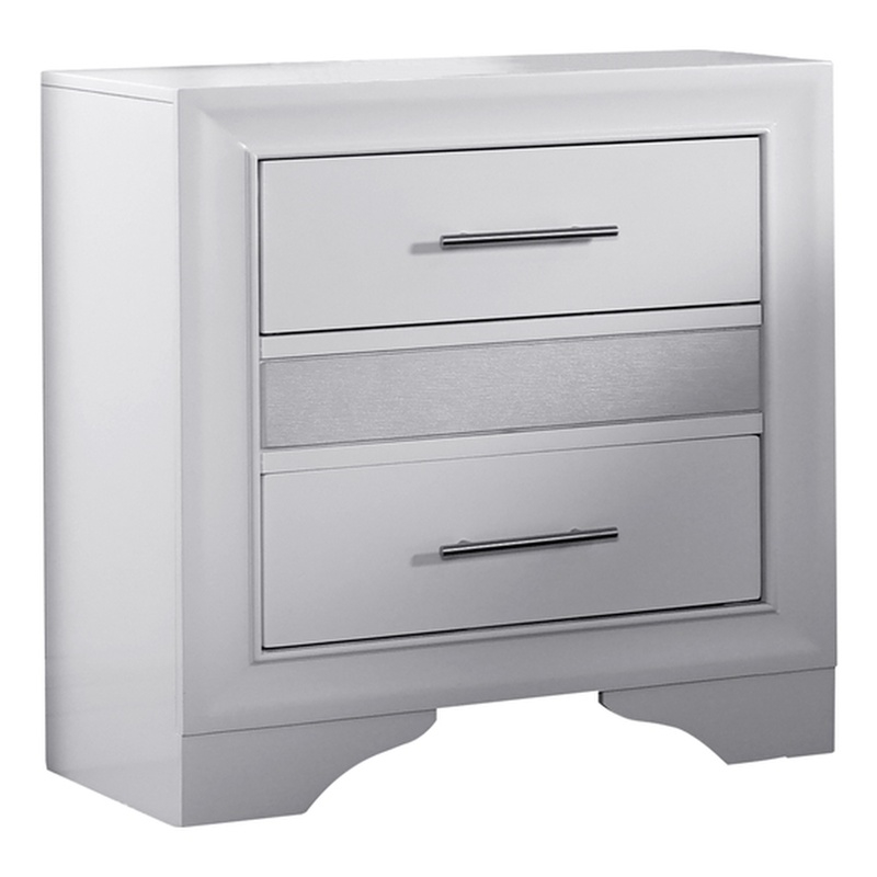 Reve & Belle Norah Nighstand Manufactured Wood White