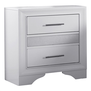 Reve & Belle Norah Nighstand Manufactured Wood White