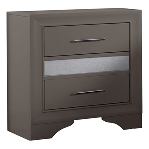 Reve & Belle Norah Nighstand Manufactured Wood Greige
