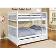 Bella Esprit Carol Full Over Full Bunk Bed with Trundle/Storage White