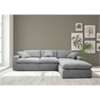 Conrad Modular Sectional In Light Gray Tweed