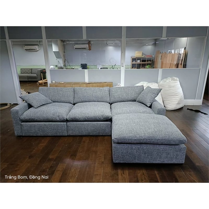 Conrad Modular Sectional In Light Gray Tweed