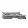 Conrad Modular Sectional In Light Gray Tweed
