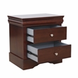 Louis Philippe Traditional 2-Drawer Nightstand Bedside Table Walnut