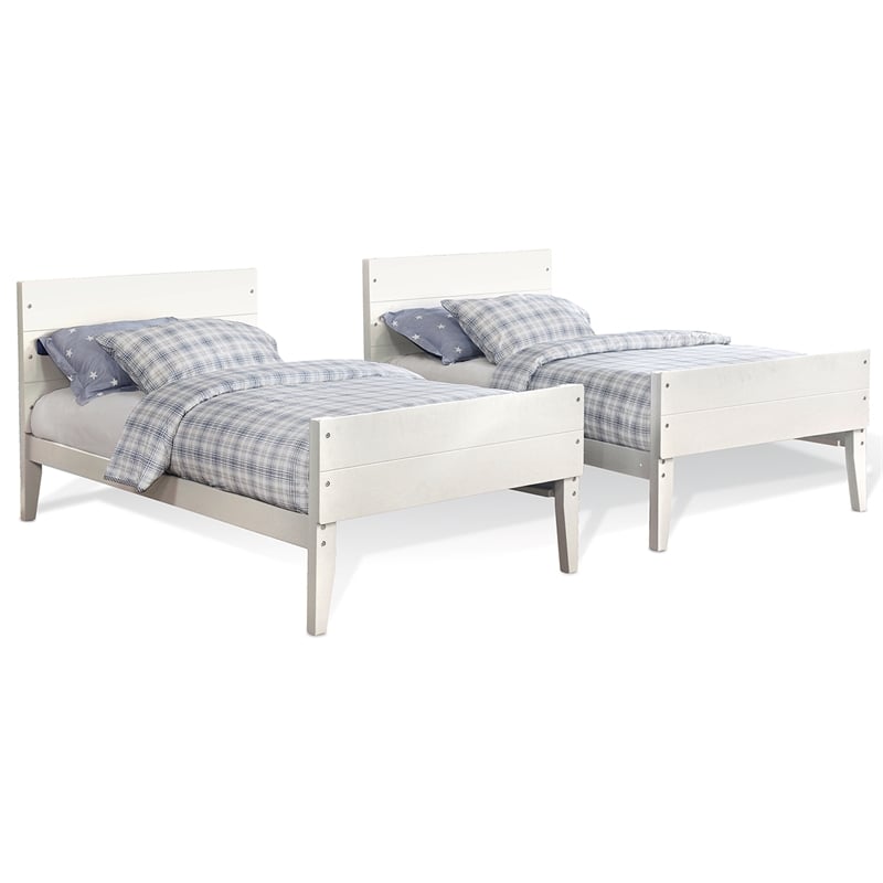 Twin / Twin Bunkbed In White