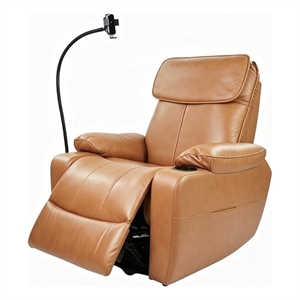 Bella Esprit Top Grain Leather Power Recliner with Massage-Heat-Smart Features