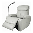 Top Grain Leather Power Recliner with Massage - Heat - Smart Features - Grey