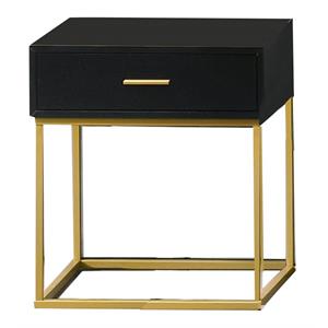 uptown-modern single drawer solid wood nightstand