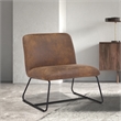 Saddle Brown Accent Chair