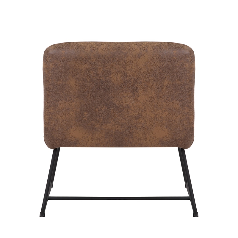 Saddle Brown Accent Chair