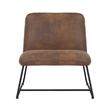 Saddle Brown Accent Chair