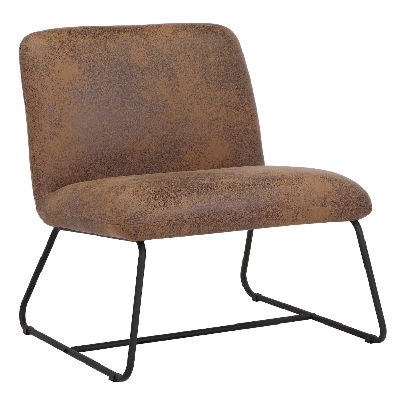 Saddle Brown Accent Chair