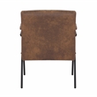 Brown 24.8 inches Wide Polyester Armchair