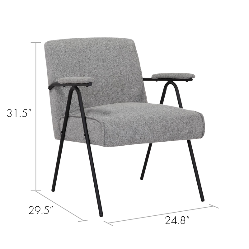Gray Liden Modern Arm Chair