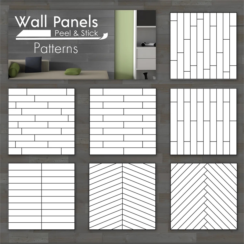 Decorative Solid Wood Wall Panel with Adhesive 3M Tape Vintage Gray 95 sqft