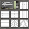 Decorative Solid Wood Wall Panel with Adhesive 3M Tape Vintage Gray 95 sqft