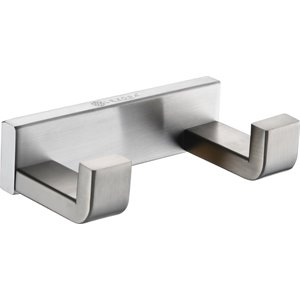 lexora home bagno bianca stainless steel double robe hook