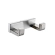 Lexora Home Bagno Bianca Stainless Steel Double Robe Hook in Chrome