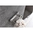 Lexora Home Bagno Bianca Stainless Steel Double Robe Hook in Chrome