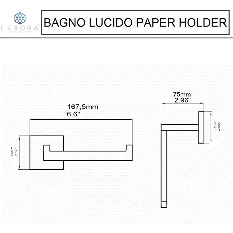 Lexora Home Bagno Lucido 4-Piece Bathroom Accessory Set in Matte Black