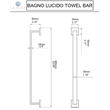 Lexora Home Bagno Lucido 4-Piece Bathroom Accessory Set in Matte Black