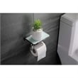 Lexora Home Bagno Bianca Stainless Steel Shelf with Bar and Hook in Nickel