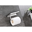 Lexora Home Bagno Bianca Stainless Steel Shelf with Holder in Chrome