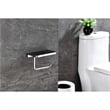 Lexora Home Bagno Bianca Stainless Steel Shelf with Holder in Gun Metal