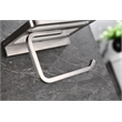 Lexora Home Bagno Bianca Stainless Steel Shelf with Holder in Brushed Nickel