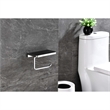 Lexora Home Bagno Bianca Stainless Steel Shelf with Holder in Chrome
