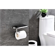 Lexora Home Bagno Bianca Stainless Steel Shelf with Holder in Gun Metal