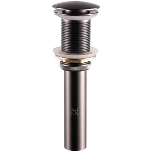 Lexora Home Scarico Pop-Up Drain Assembly without Overflow in Gun Metal