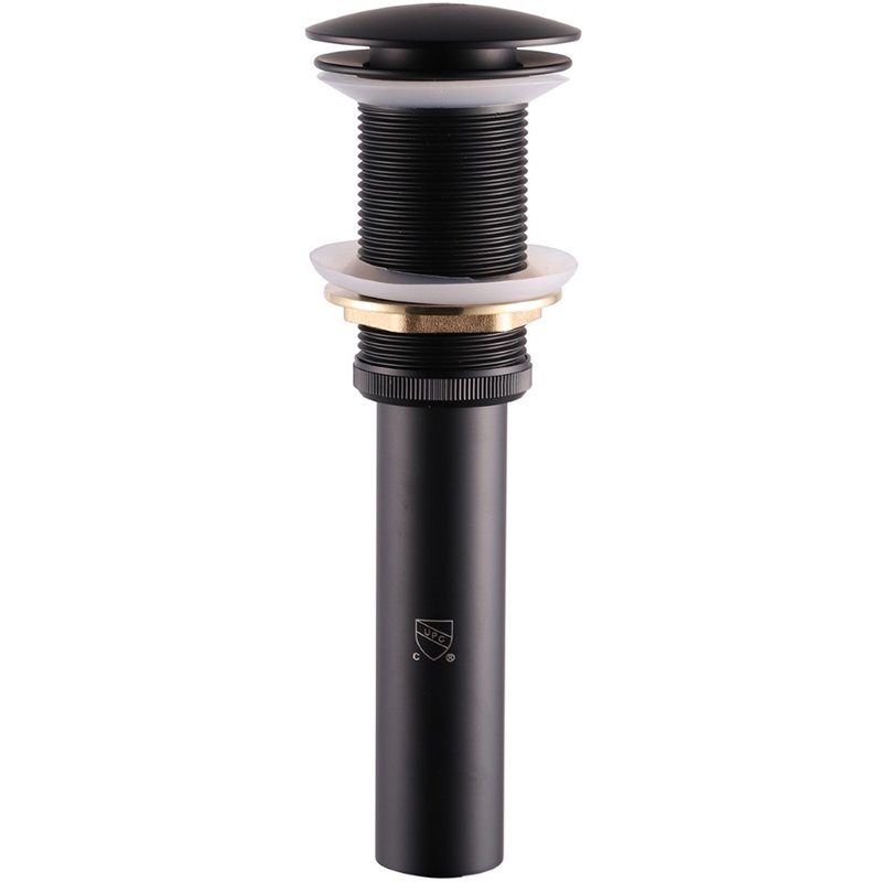 Lexora Home Scarico Pop-Up Drain Assembly without Overflow in Matte Black