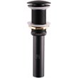 Lexora Home Scarico Pop-Up Drain Assembly without Overflow in Matte Black